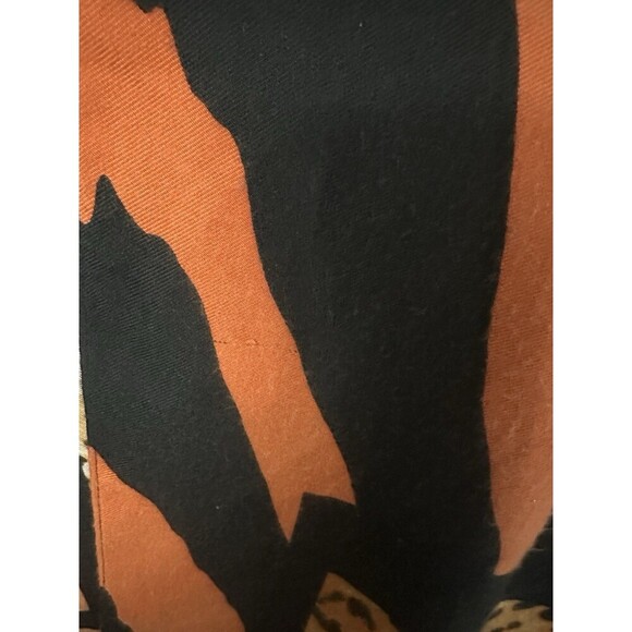 Anthropologie Do Everything In Love Kimono Duster Red Orange Chevron Fringe Open - Picture 9 of 10